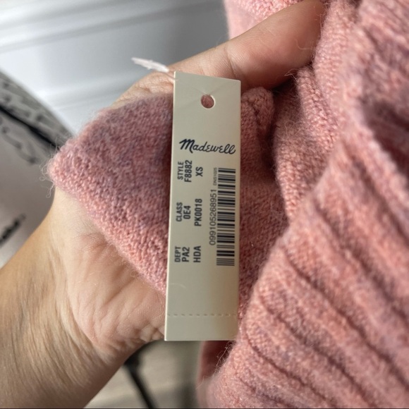 Madewell pink super soft turtleneck inland sweater - Picture 7 of 7